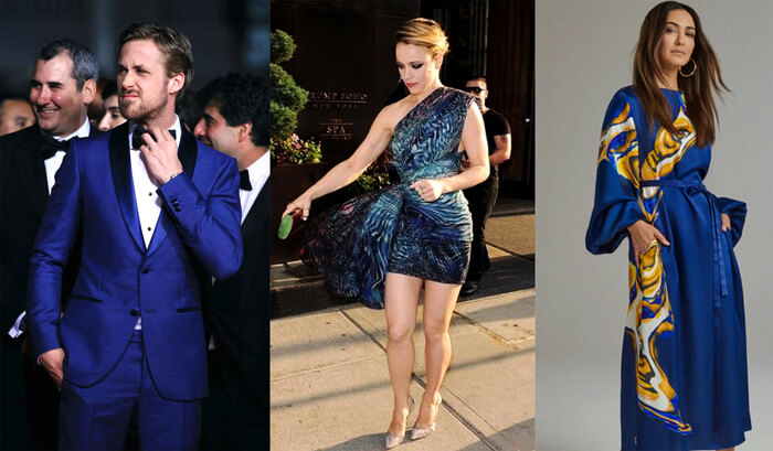 canada and usa celebrities in persian blue costumes