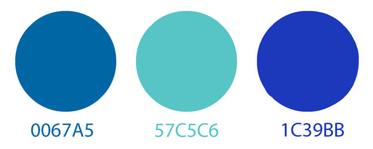 Persian blue color codes