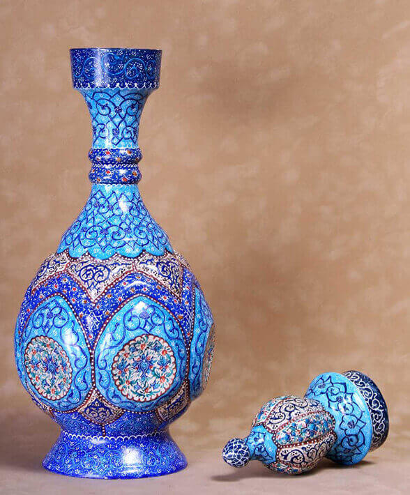 persian blue enameling (minakari)