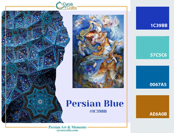 Persian blue color scheme colours that go with blue Persian - 1c39bb