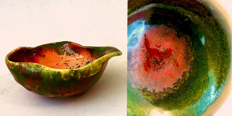 raku glaze pottery