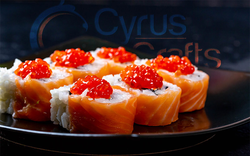 used ikura in sushi