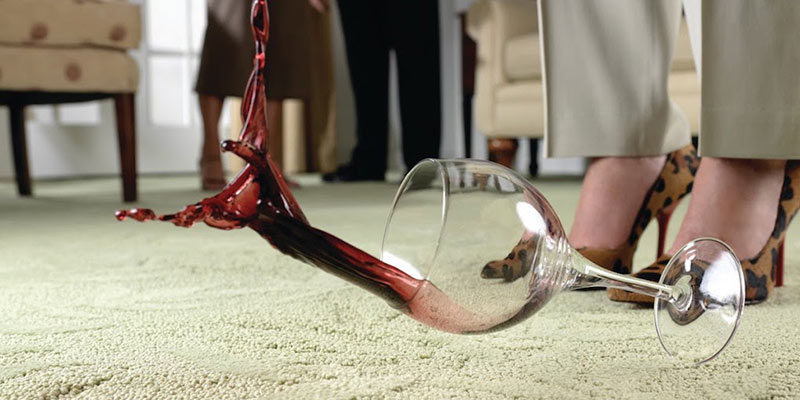how to remove wine and juice from a carpet