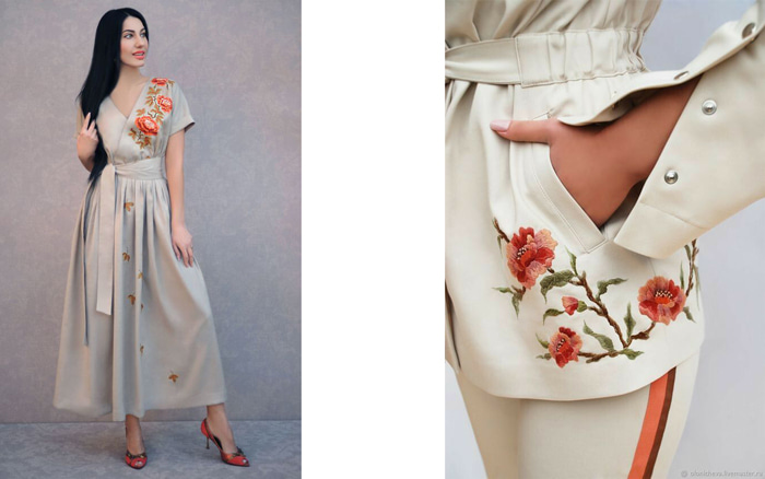Role of rose embroidery in fashion