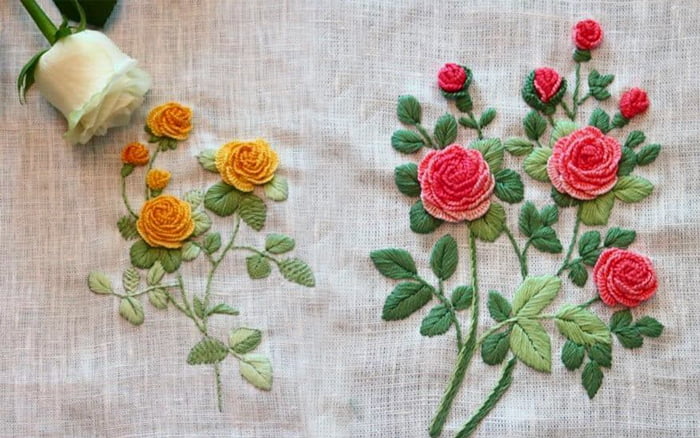 rose embroidery patterns