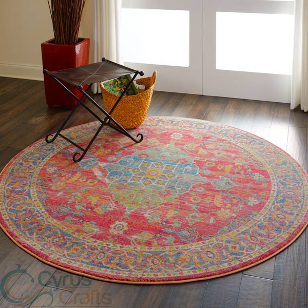 Round carpet  how to style a large round rug?  Cyruscrafts