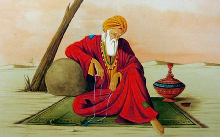 A painting of Rumi