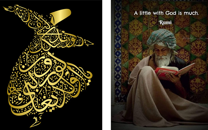 Jalaluddin Rumi and Sama dancing