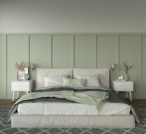 sage green bedroom design