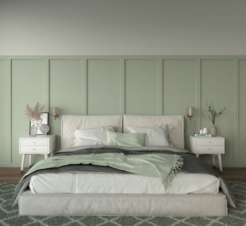 Sage green bedroom design ideas and color combination guide