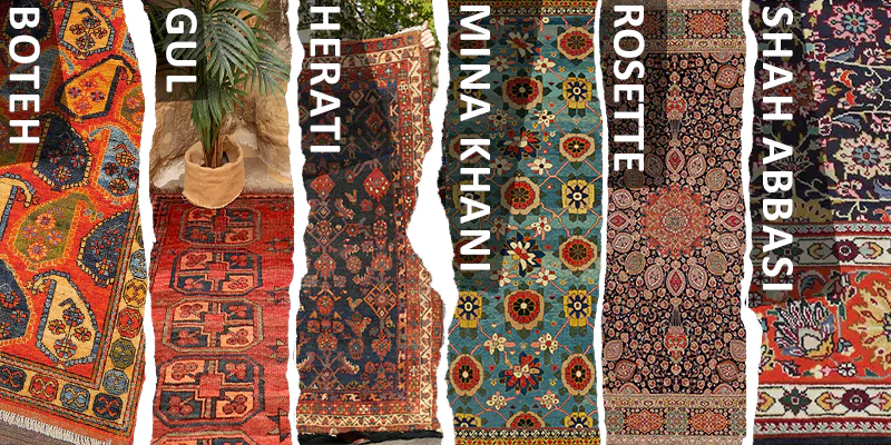 types of persian rug motifs