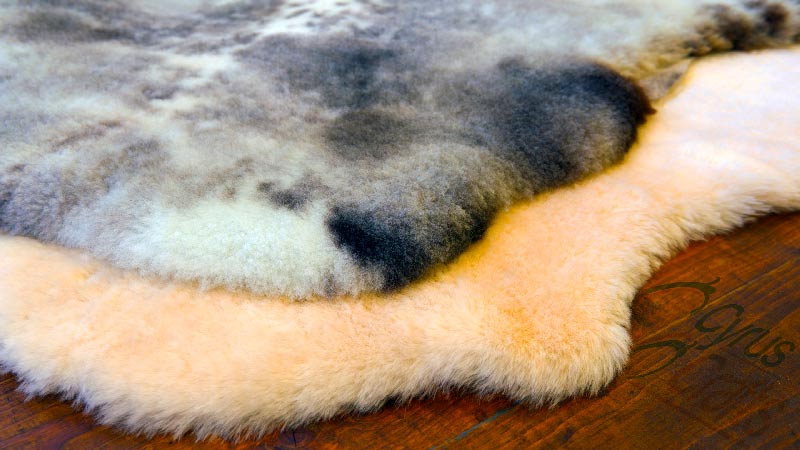 fur sheepskin rug