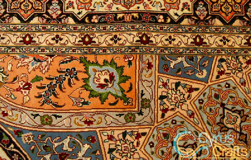 tabriz rug design 