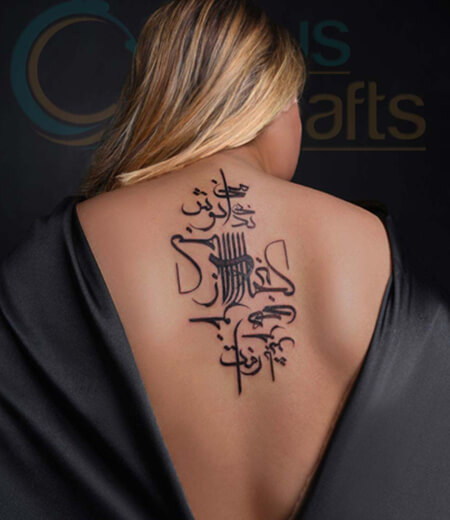 beautiful back tattoo for women