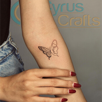 unique butterfly tattoo