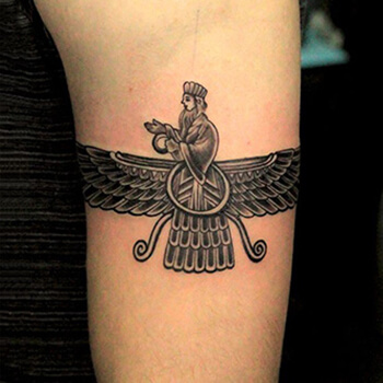 faravahar tattoo for men