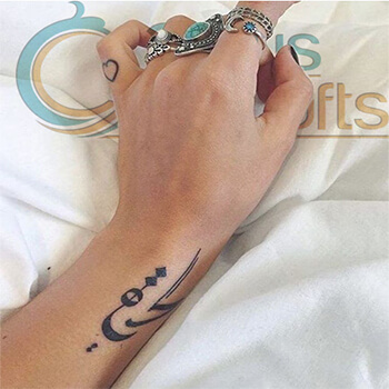 text hand tattoos for women