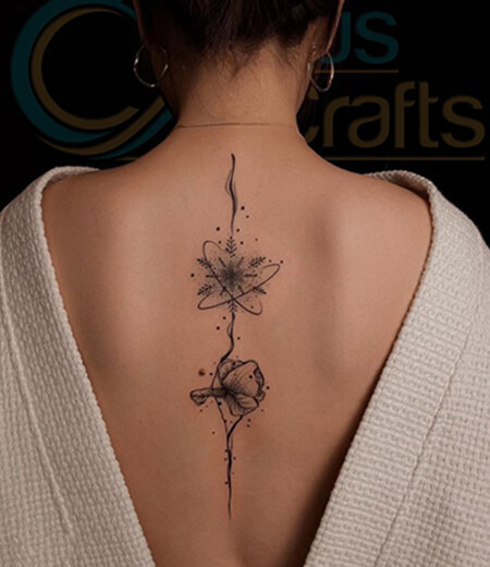 minimal back tattoos