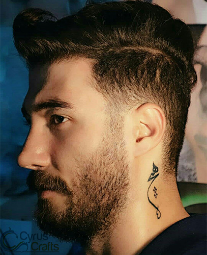 neck tattoo for guys