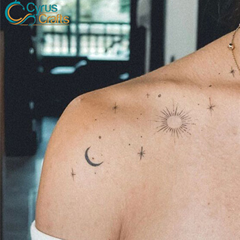 cute sun tattoos for women
