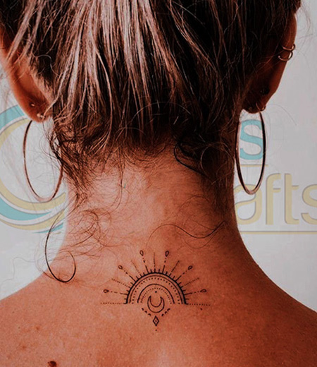 25 Back Of The Neck Tattoos  Cool Neck Tattoos