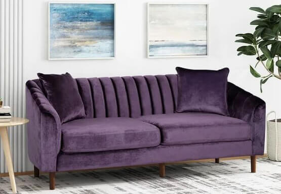 velvet sofa in canada