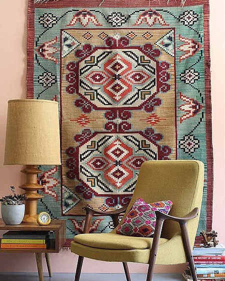 vintage wall rug