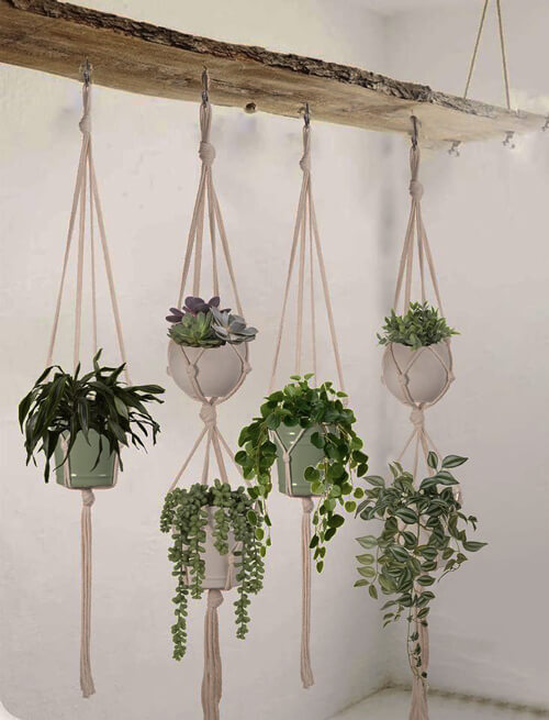 wooden hanger for planters