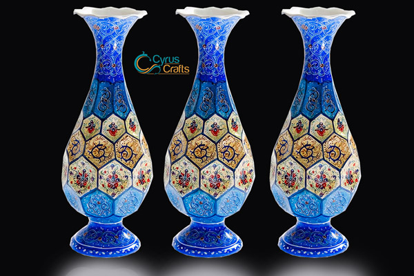 decorative vases of handmade enamel