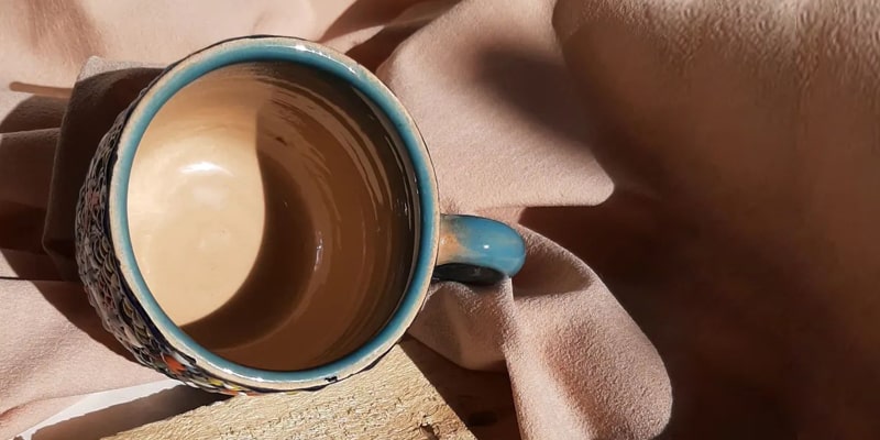 persian absolutely unique hand-painted minakari mug