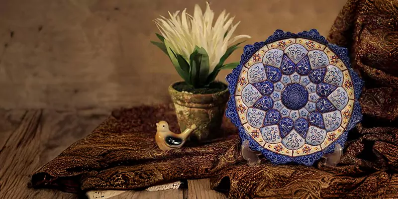 minakari Decorative plates and turquoise plates