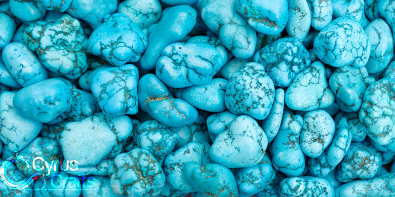 Raw turquoise stone