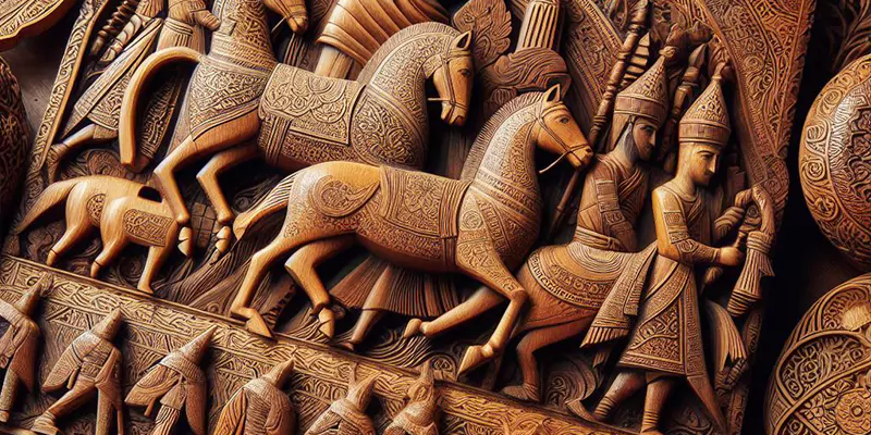 persian carved wood - wood carving handicrafts