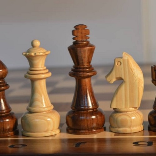 persian wooden chessboard