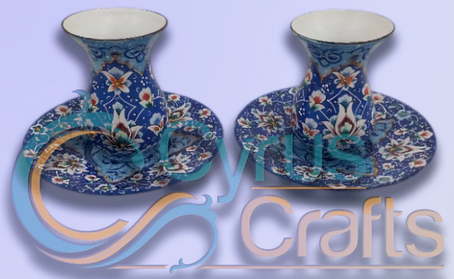 mina kari enamel tea set