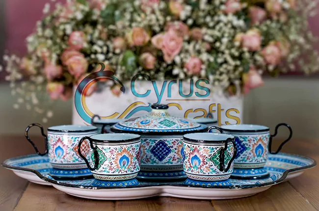 unique Persian tea set