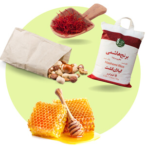 Healthy iranian food and snacks