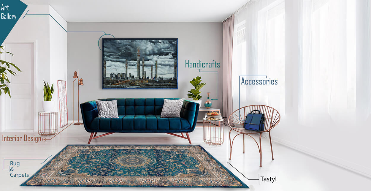 interior design rug, carpet, tableau and handicrafts