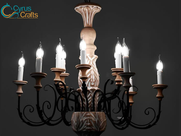 handmade-woodcarving-ten-flames-charcoalchandelier.