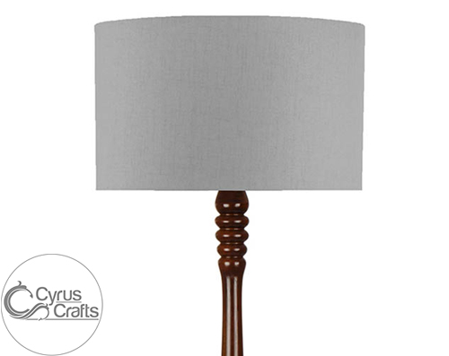 Grey Lamp Stand Wooden Floor Lamp