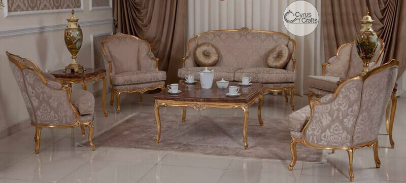 classic ivory woodcarving sofa set