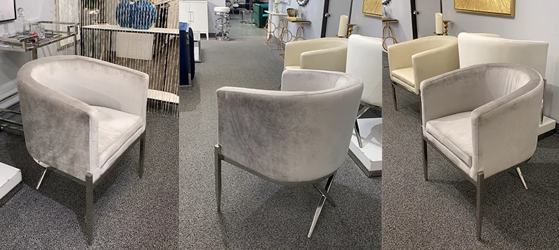 modern accent chairs in optional colors