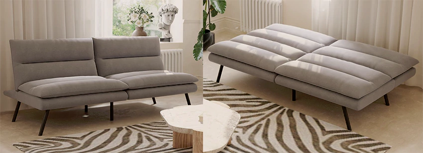 modern futon sofa