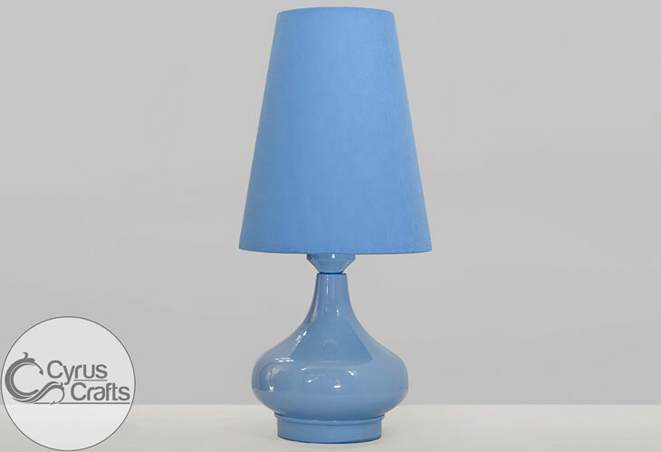 minimal sky blue table lamp