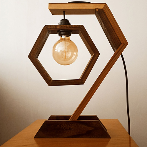 Modern Wood Table Lamp or Desk Lamp