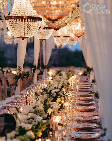 crystal chandeliers