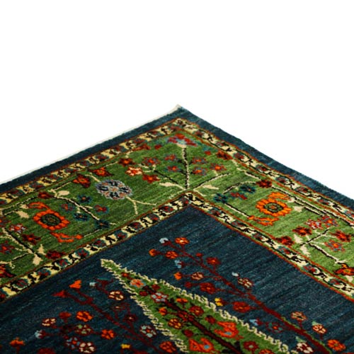 Gabbeh rug side view