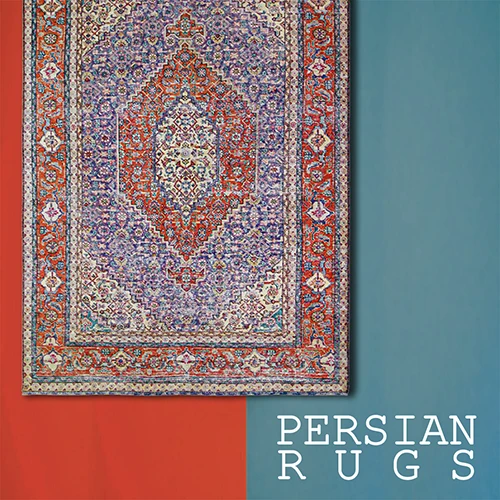 Tabriz-Handmade-6x9-Red-and-Blue-Vintage-Rug-RC-1893