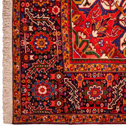 Persian handmade red rug