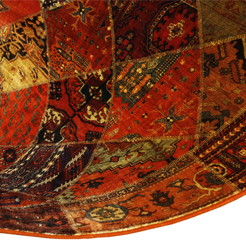 machine-woven vintage carpet